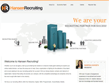 Tablet Screenshot of hansenrecruiting.com